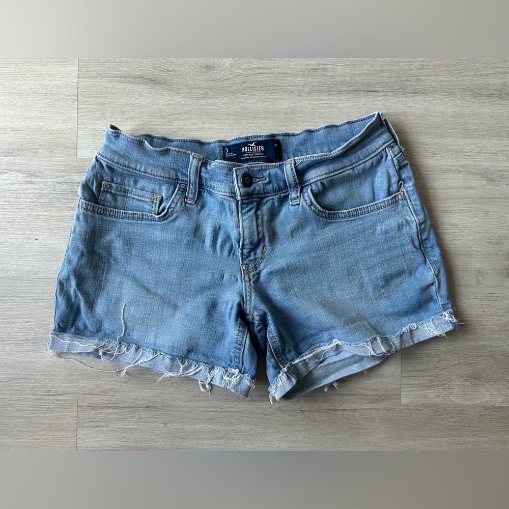 Hollister Women's Light Blue Jean Shorts